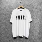 Amiri T Shirt Letter Printed Round Neck
